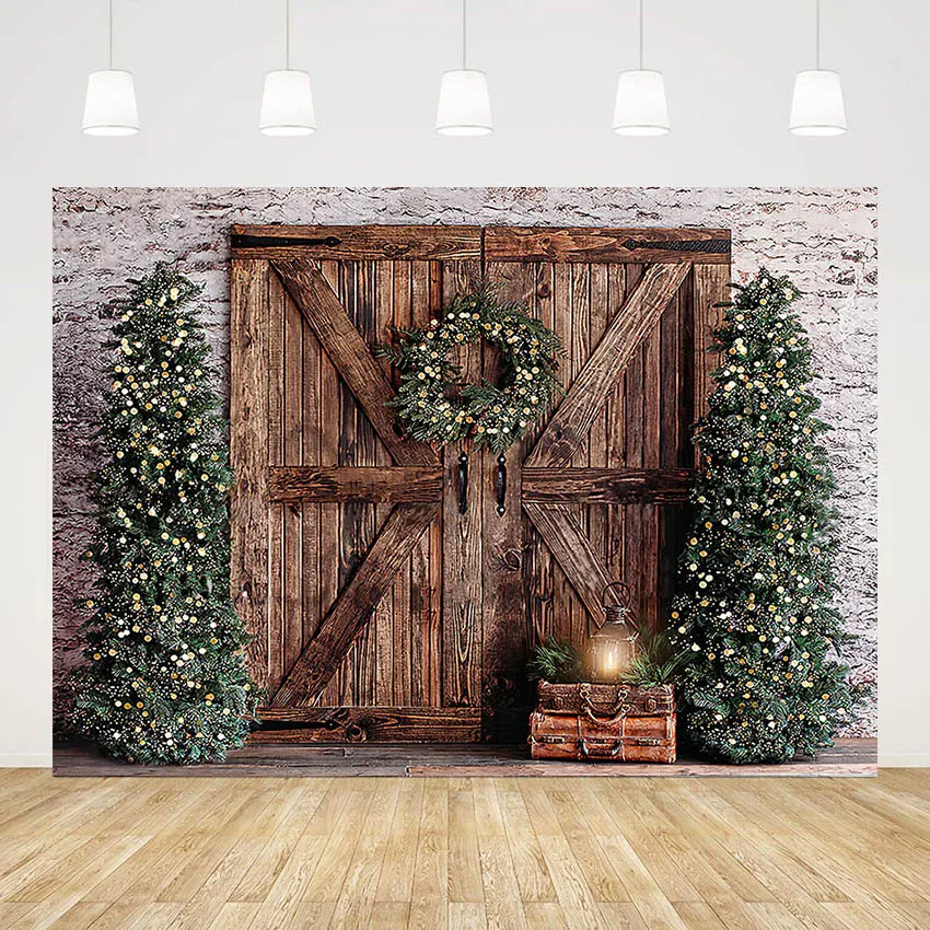 

Новогодний Декор Mehofond фотография Фон сосна дерево Арка Дверь фон семейный праздник портрет боке Блестящий фотозон опора