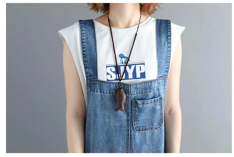 # 2105 летнее джинсовое платье без рукавов на тонких бретельках женское