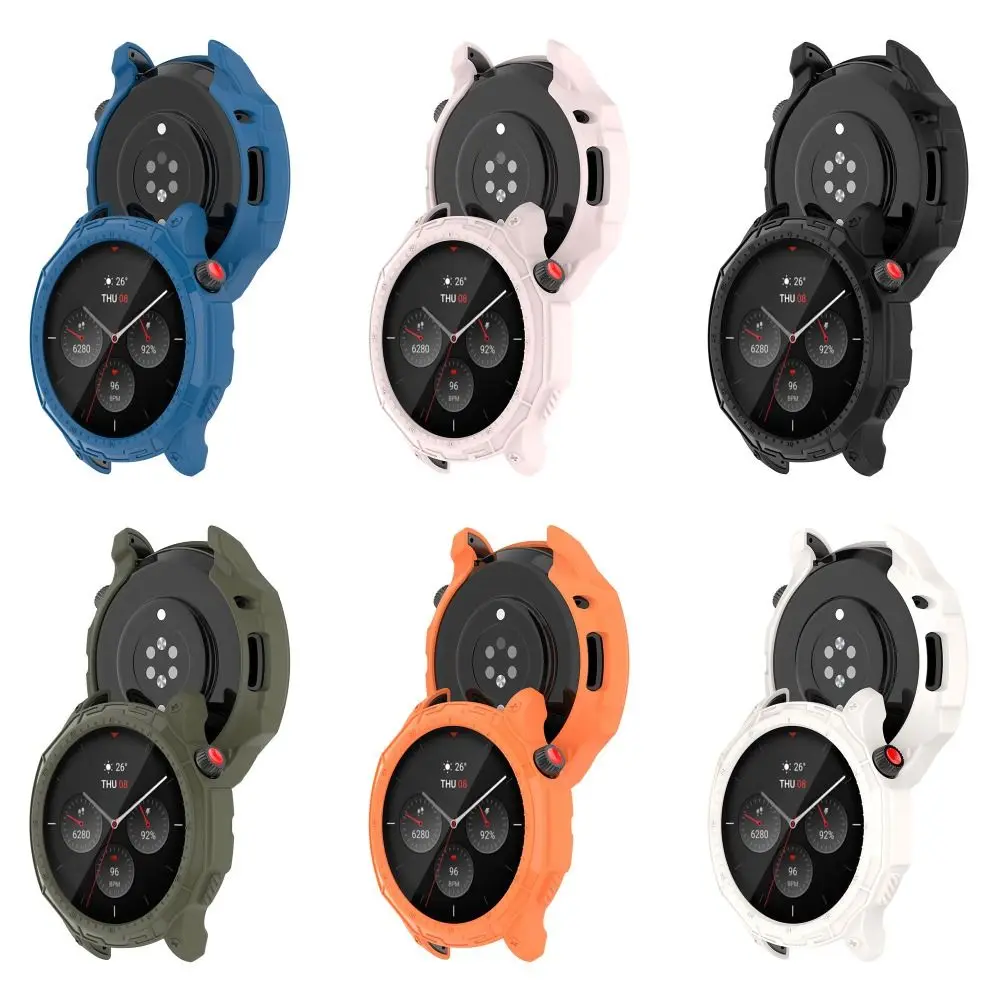 

Soft Frame TPU Screen Protector Protective Case Cover Edge Shell For Amazfit GTR 4