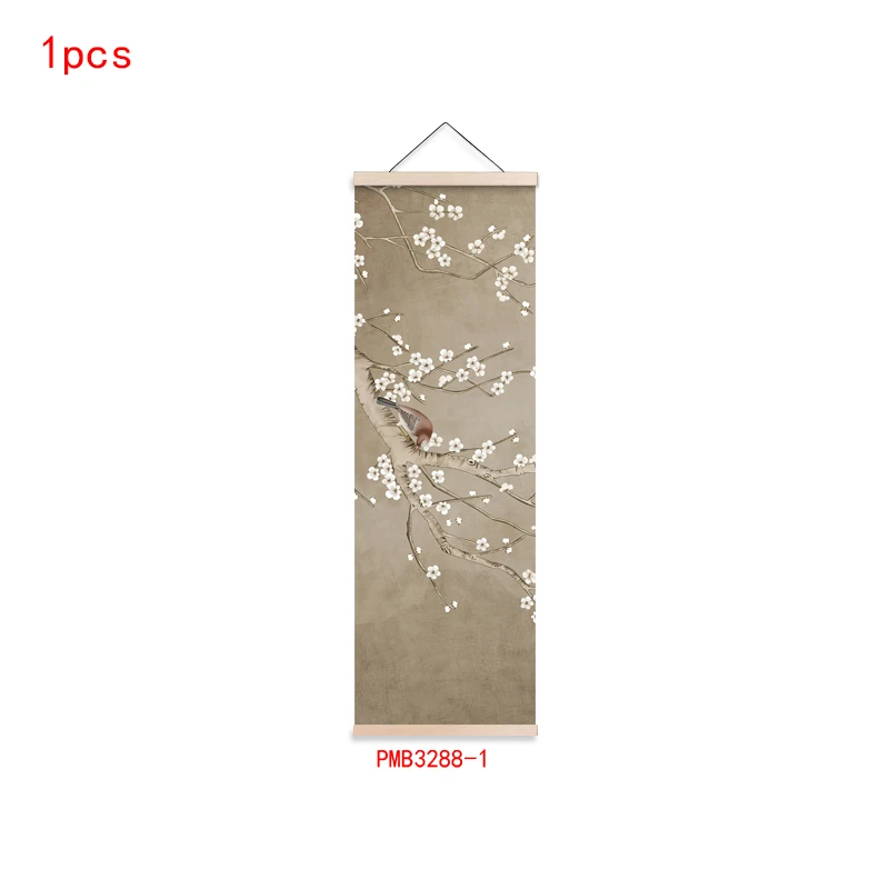 

Китайская традиционная картина с цветами и птицами, картина для украшения дома, настенное искусство с плакатом, художественное украшение на холсте