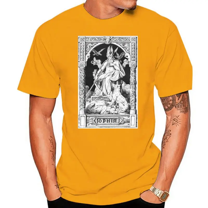 

ODHIN футболка с викингом-Odin Thor Mjlnir Loki Midgard Wikinger Kelten РУНИЧЕСКАЯ рубашка