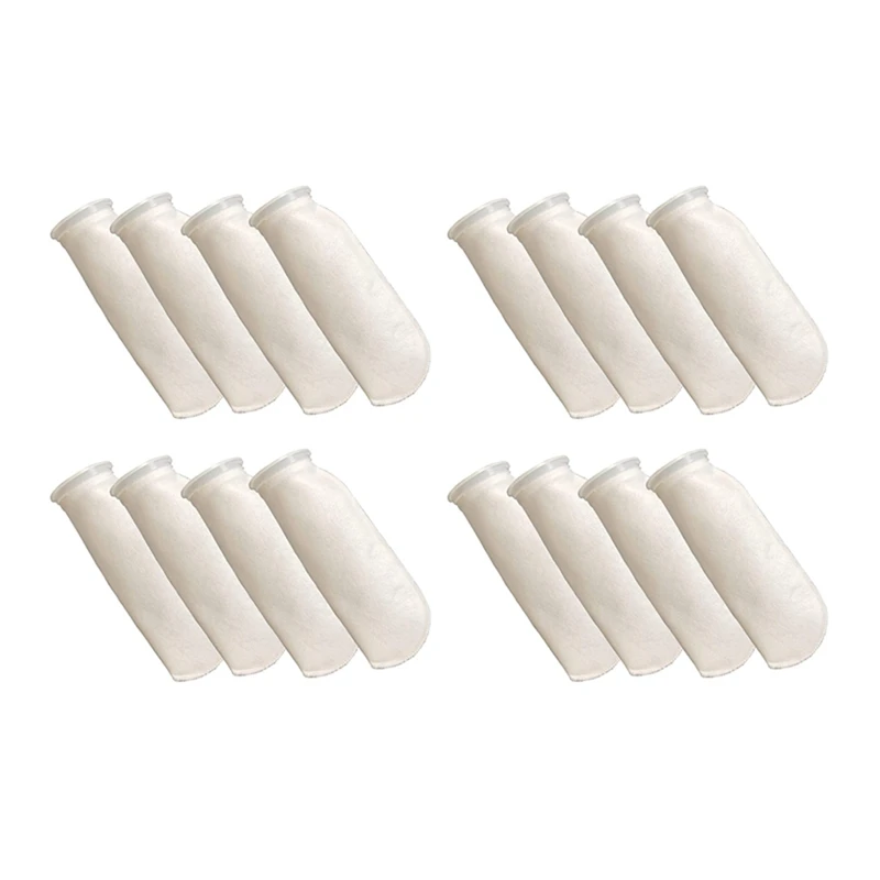 

16 Packs Of Filter Socks, 200 Micrometres, For Fish Tank/Saline Aquarium, Pond, For Sump/Overflow