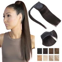 isheeny 14 24 wrap around human hair ponytail extensions brown blonde hair clip in pony tail brazilian remy natural hair