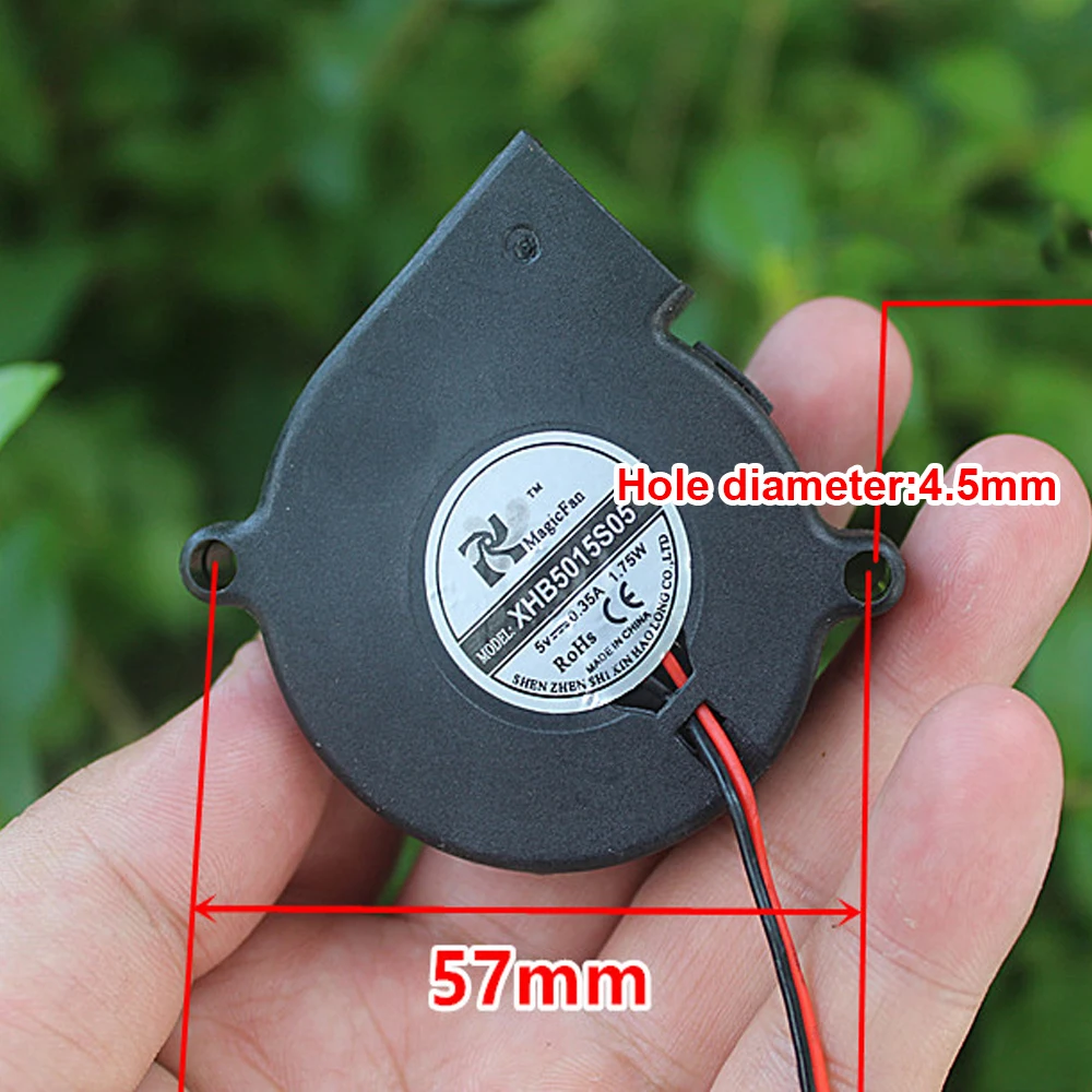 2 шт. мини 5015 Турбовентилятор охлаждающий вентилятор DC 5 в Бесщеточный