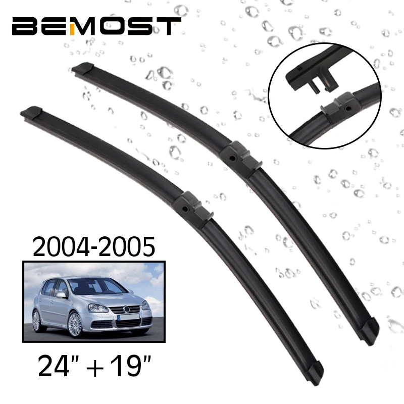 

Щетка стеклоочистителя для автомобиля Лобовое стекло резиновая силиконовая заправка стеклоочистителя для Фольксваген Гольф MK5 2004 2005 24 + 19 а...