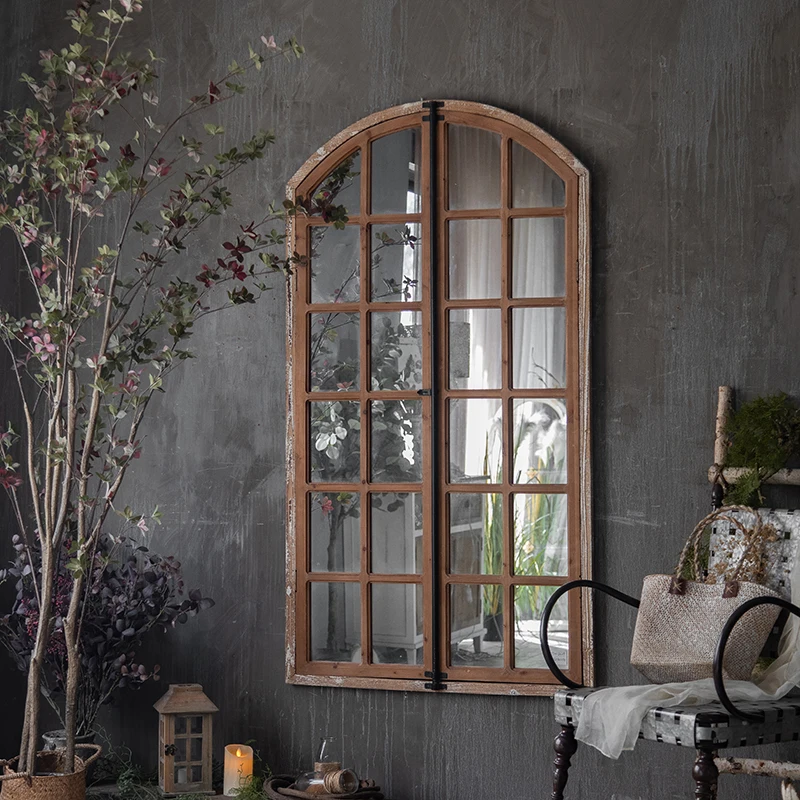 

Living Room Window Mirror Decorative Nordic Metal Irregular Decorative Mirror Large Floor Vintage Deco Salon Decoration Home