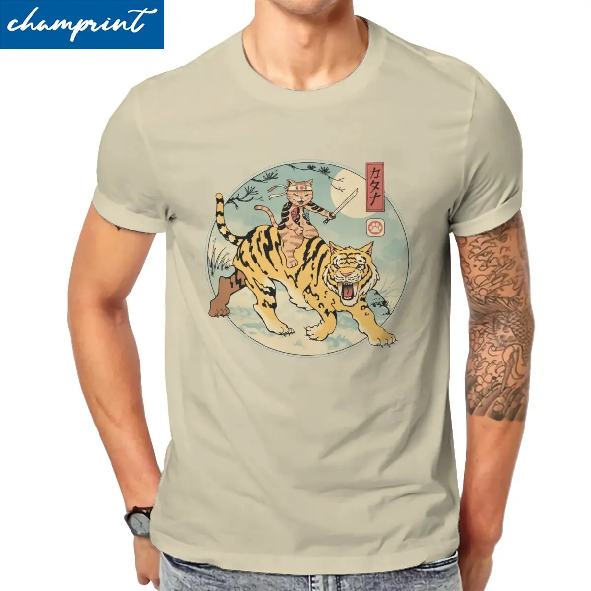 

Повседневная футболка Sabretooth Catana, Мужская футболка с круглым вырезом из 100% хлопка, футболка с коротким рукавом, топы для подарка на день рожд...