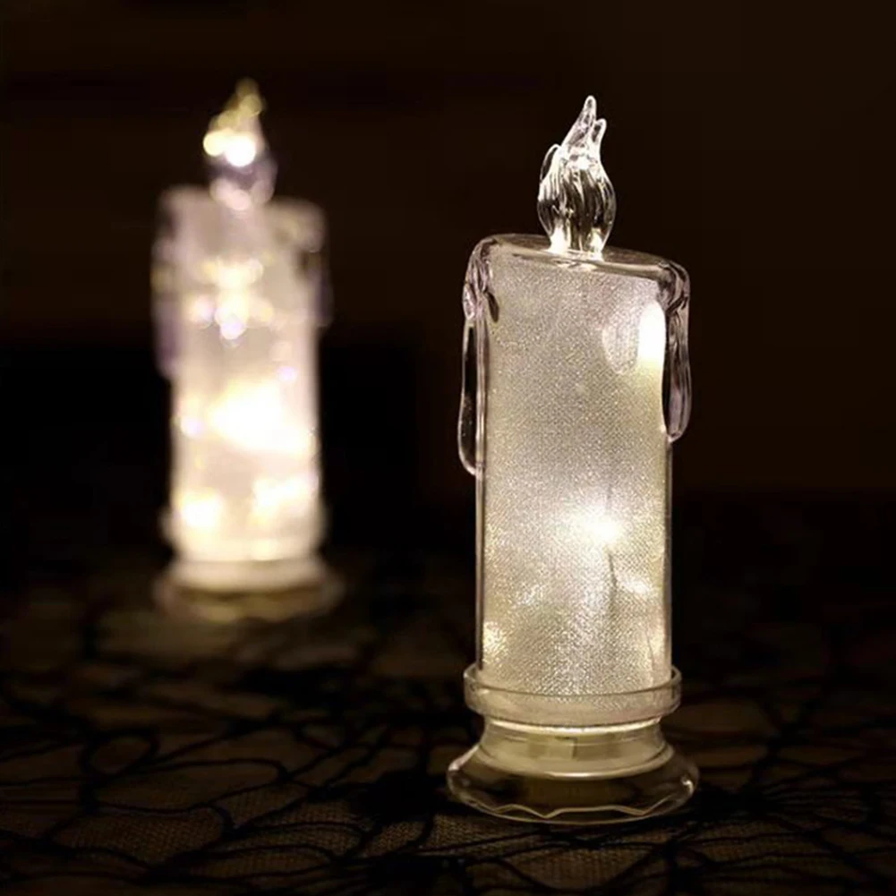 

1Pcs Led Candle Candlestick Tea Light LED Light Flameless Candle Lamp For Wedding Birthday Party Romantic Decoration Lighting
