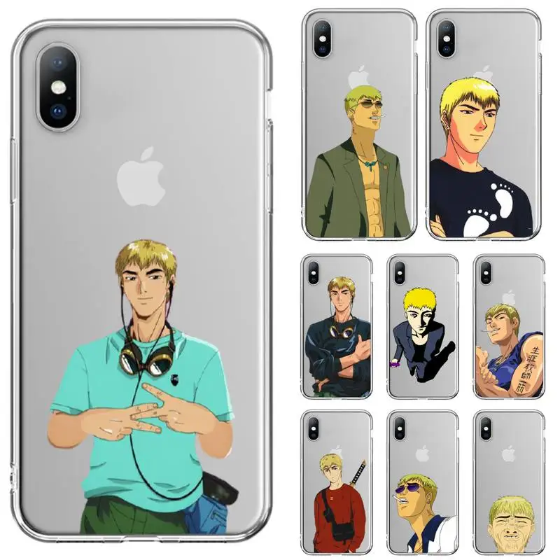 

Anime GTO Great Teacher Onizuka Phone Case For iPhone 11 12 Mini 13 Pro XS Max X 8 7 6s Plus 5 SE XR Transparent Shell