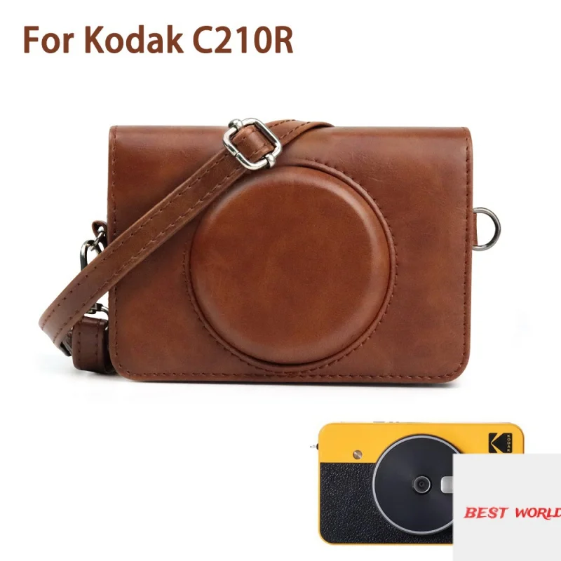 

【For Kodak C210R】PU Leather Case Camera Bag for Kodak C210R Mini Shot 2 Digital Camera Instant Camera Photo Printer