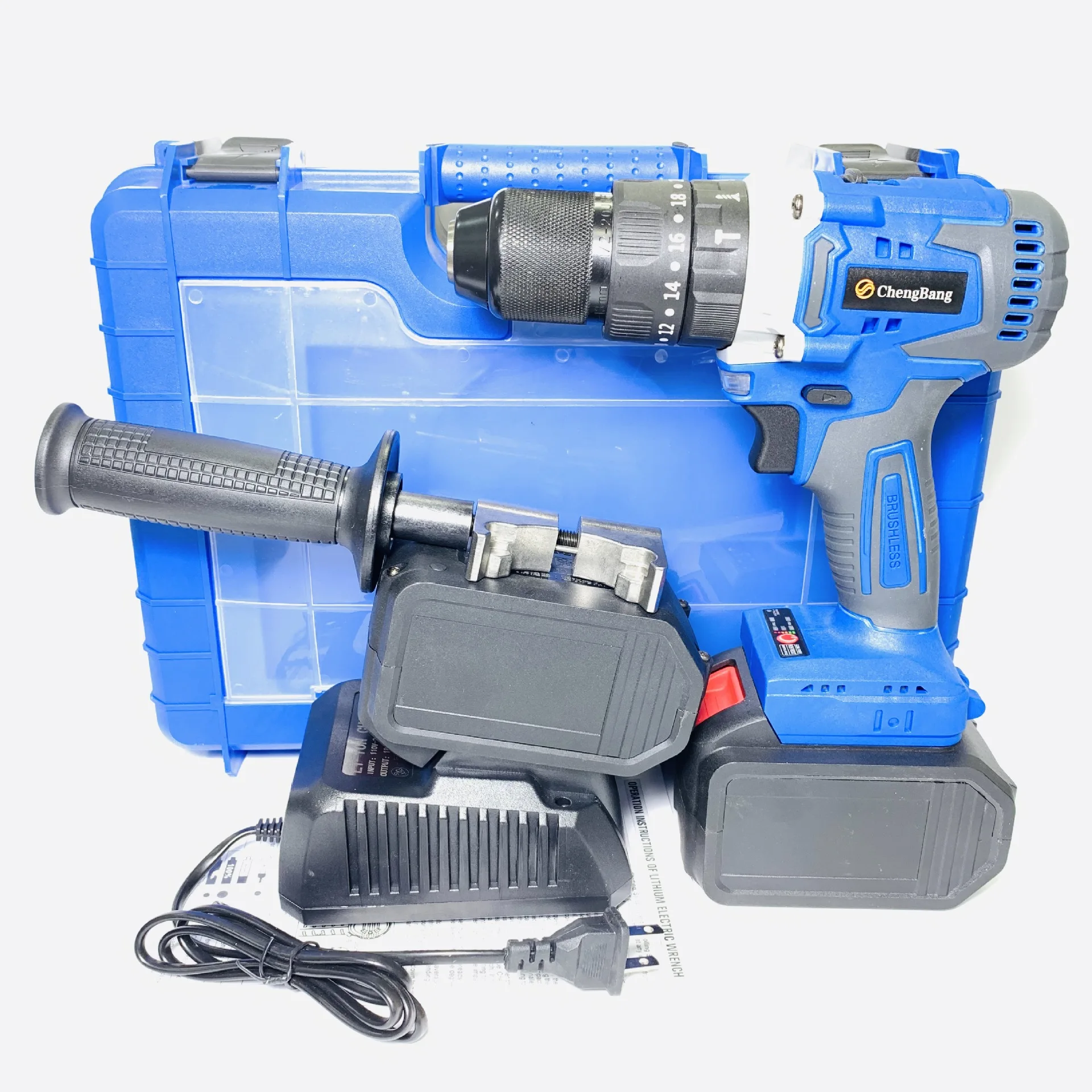 

Lithium impact brushless 13 mm electric drill KX02 high torque shaft lock