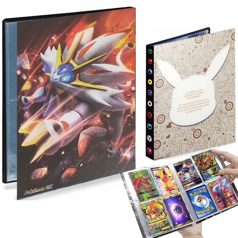 

4 Pocket 240 Card Pokemon Album Collection Holder Binder Anime Map Playing Game Pokémon Book Binder Folder Loaded List Kids Toy