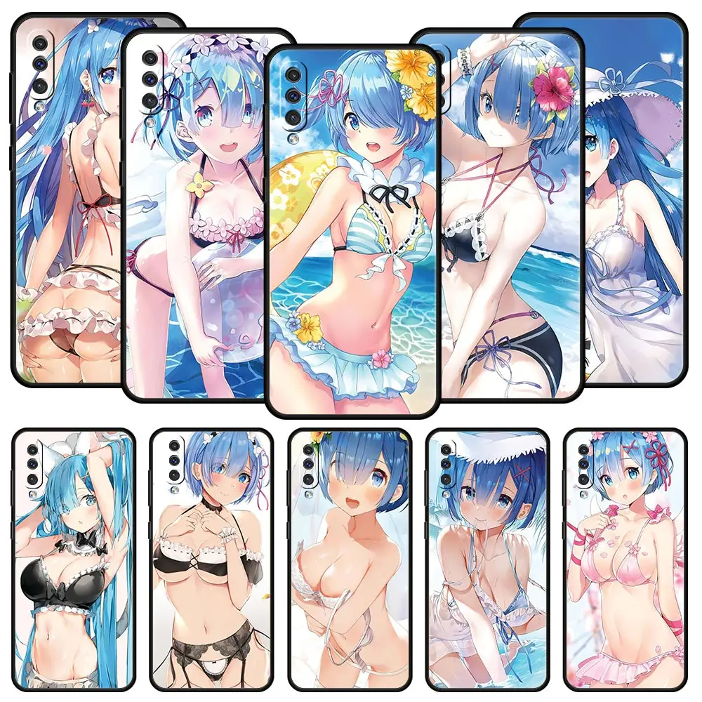 

Sexy Re Zero Rem Anime Case For Samsung Galaxy A52 A12 A50 A72 A20e A30 A02s A22 A32 5G A20s A70 A10s A40 A10 A04s Phone Cover