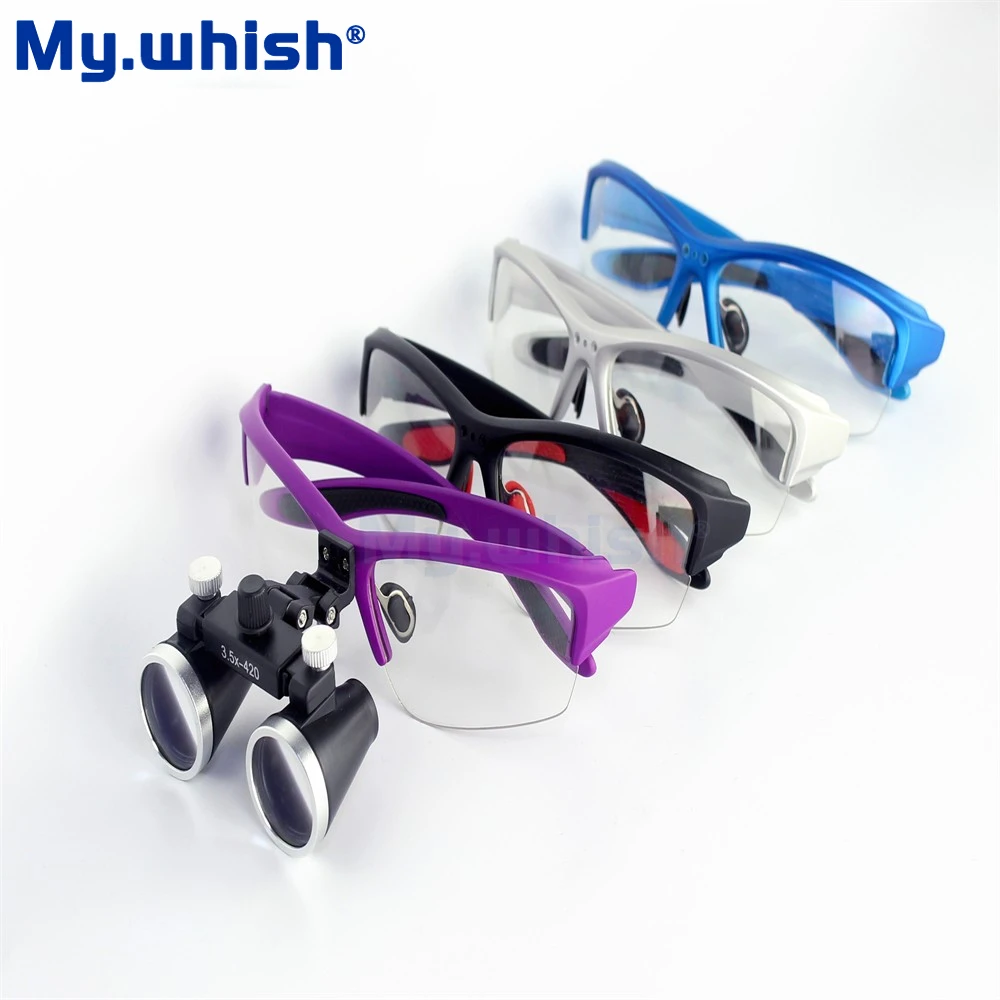 

My Whish Dental Loupe Magnifier 2.5/3.5x Headlight 5W Headlamp Binocular Magnifier Surgery Surgical Operation Loupe Focus Light