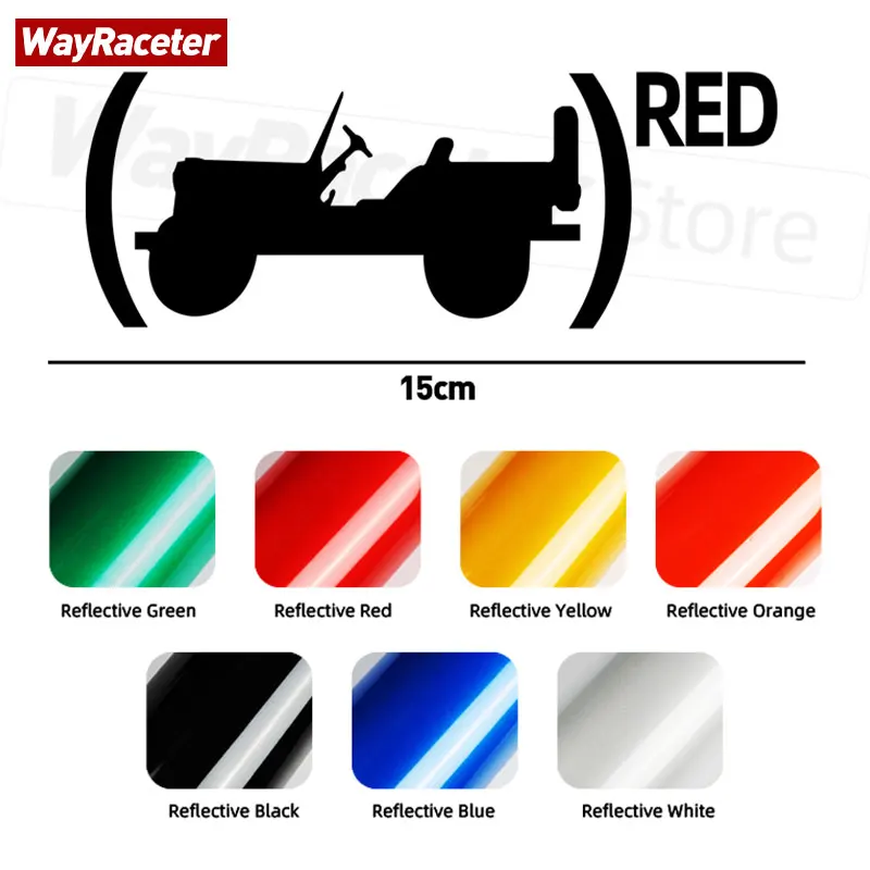Светоотражающая наклейка на окно автомобиля багажник крыло красное издание для