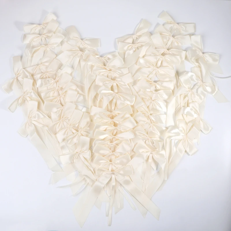 

Satin Ribbon Bows with Smooth Touch Pretied Bows for Treat Bags Cake Pop Crafts Wedding Favors Gift Wrapping Baby Shower