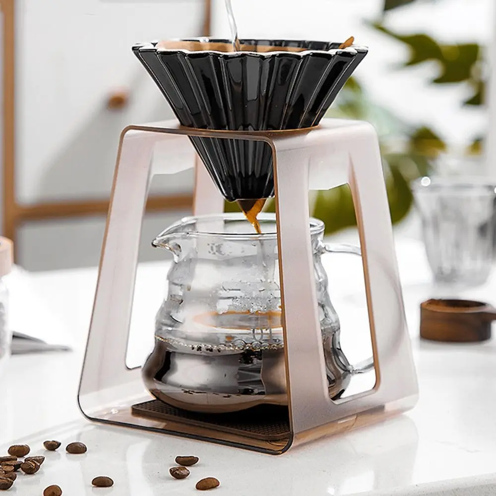 

Hand Drip Pour-over Coffee Brewer Holder Coffee Accessories Plastic Cone Filter Rack Hand Brew Coffee Pot Filter Paper Bracket