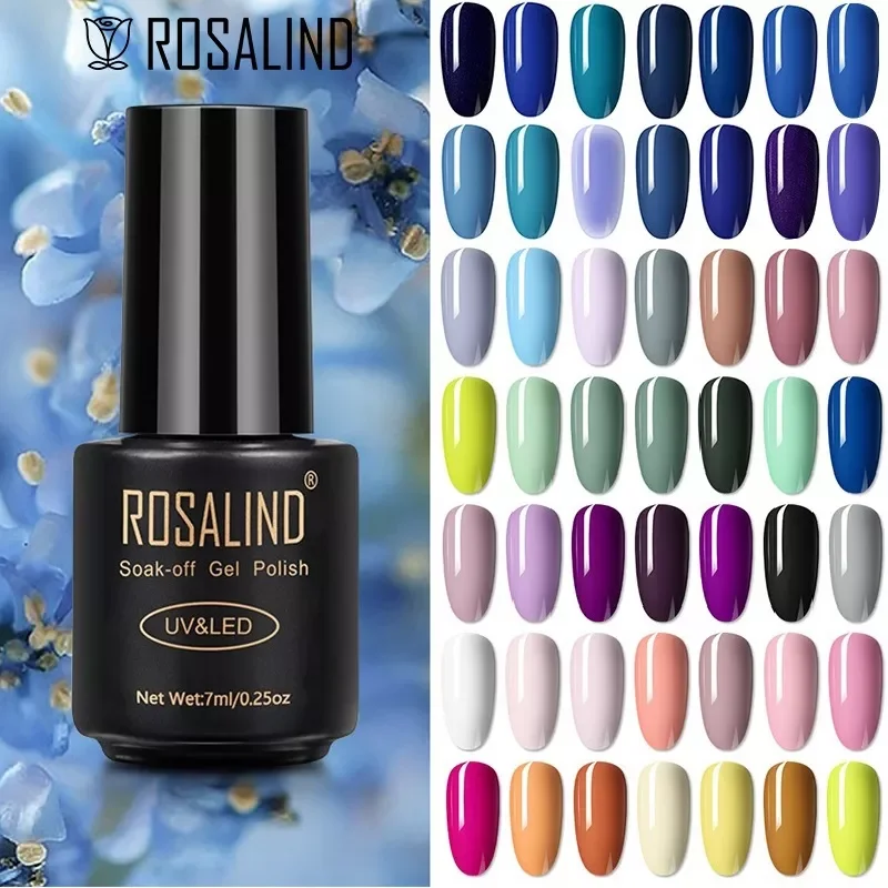 

Rosalind Blue Green Series Gel Polish Soak Off Bright Semi-permanent Varnish For Nail Art Design Base Top Coat LED Lamp Nail Gel
