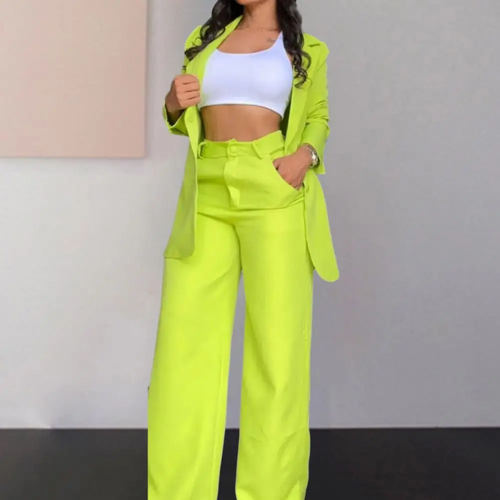 Уличный брючный костюм женский элегантное женское пальто комплект брюк с