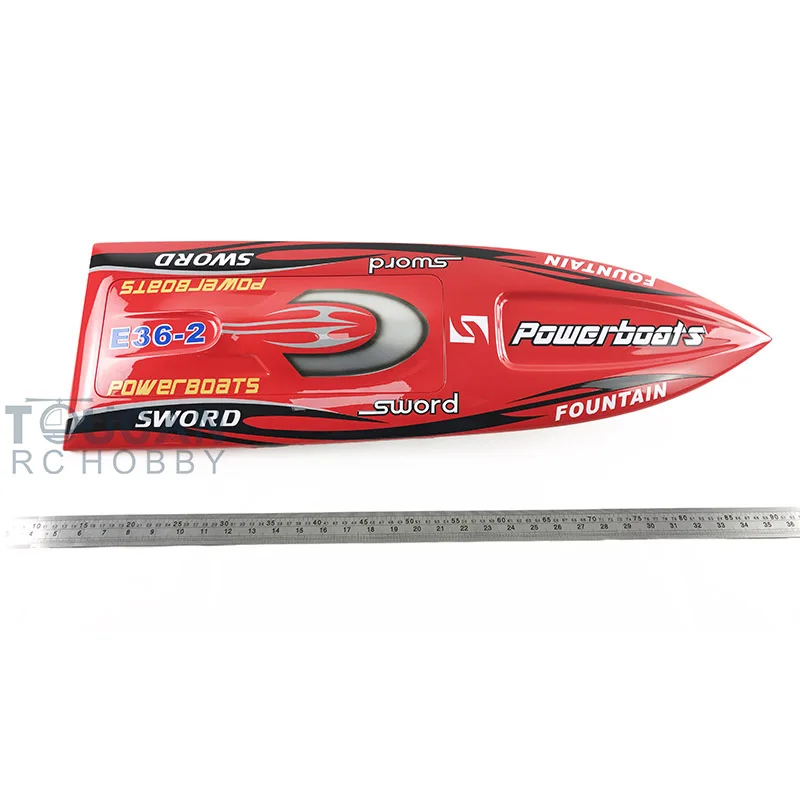 

E36 Fiber Glass Red Electric High Speed Race PNP RC Boat W/ Motor Servo ESC W/O Battery Toucan Toys for Adults Gift TH02649-SMT8
