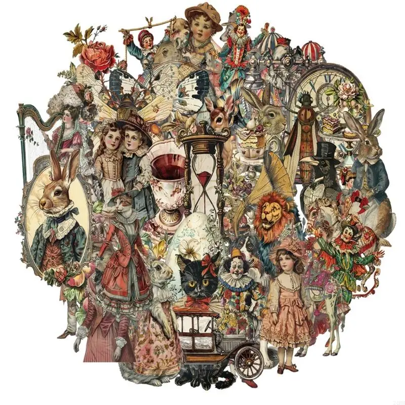 

50 листов викторианская эра наклейка водонепроницаем