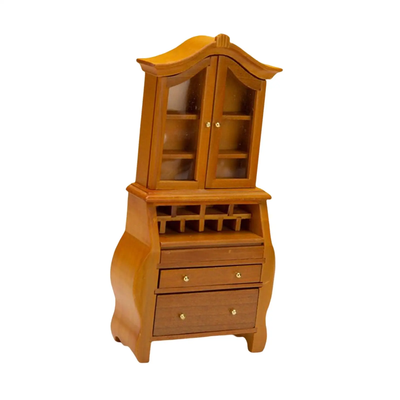 

1/12 Dollhouse Bookcase Cabinet for Kids 4 5 6 Children Birthday Gifts