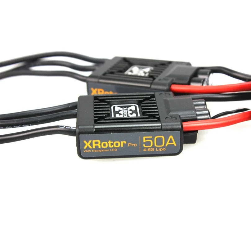 Фото SkyDEl 2 шт./упаковка Hobbywing XRotor Pro 50A 4-6S Бесколлекторный регулятор скорости ESC для мультироторных летательных аппаратов, DIY для радиоуправляемых дронов и вертолетов №4
