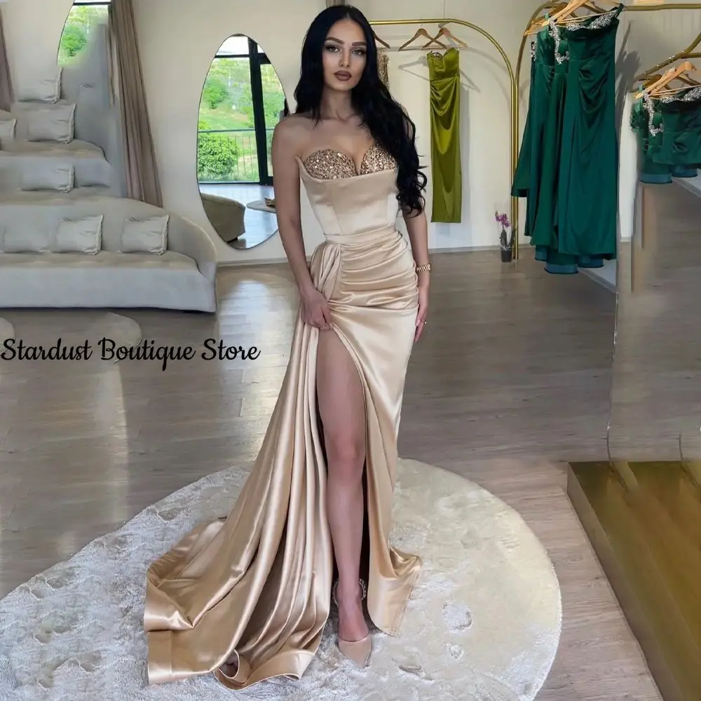 

Stardust Formal Occasion Dresses Graduation Dress Deep V-Neck Exquisite Appliques Velvet Asymmetrical Court Train Vestido Fiesta