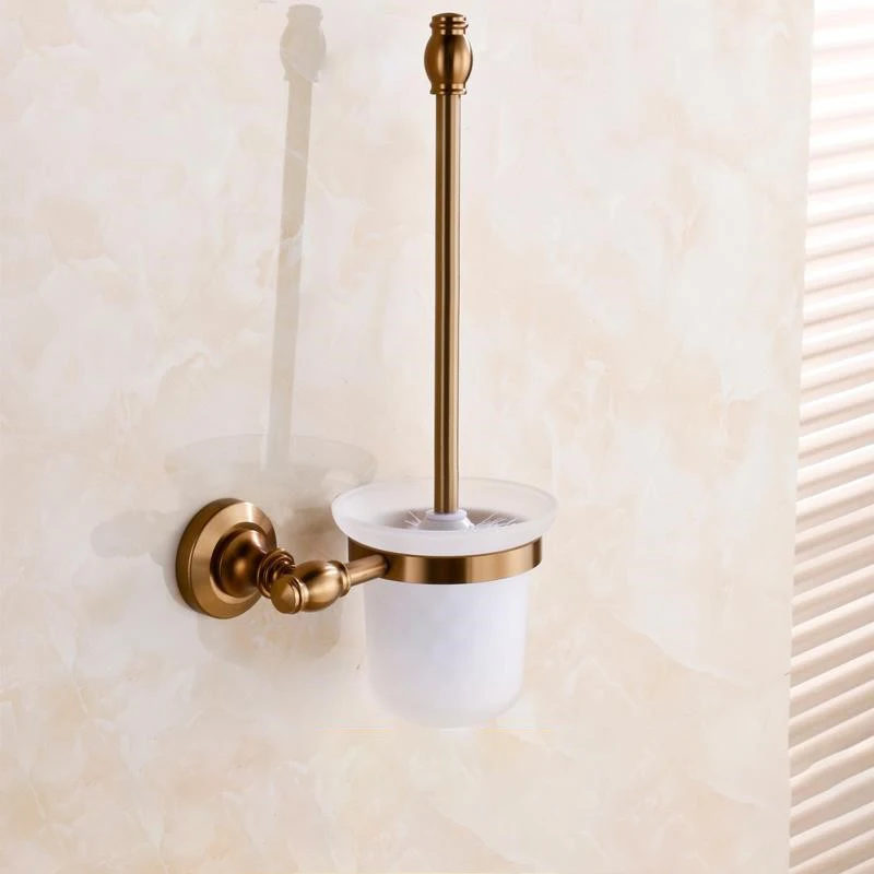 

Toilet Brush Holders Rack Metal Antiqu Toilet Bowl Brush Clean Ceramic Bathroom Accessories WC Borstel Brushed 3709F