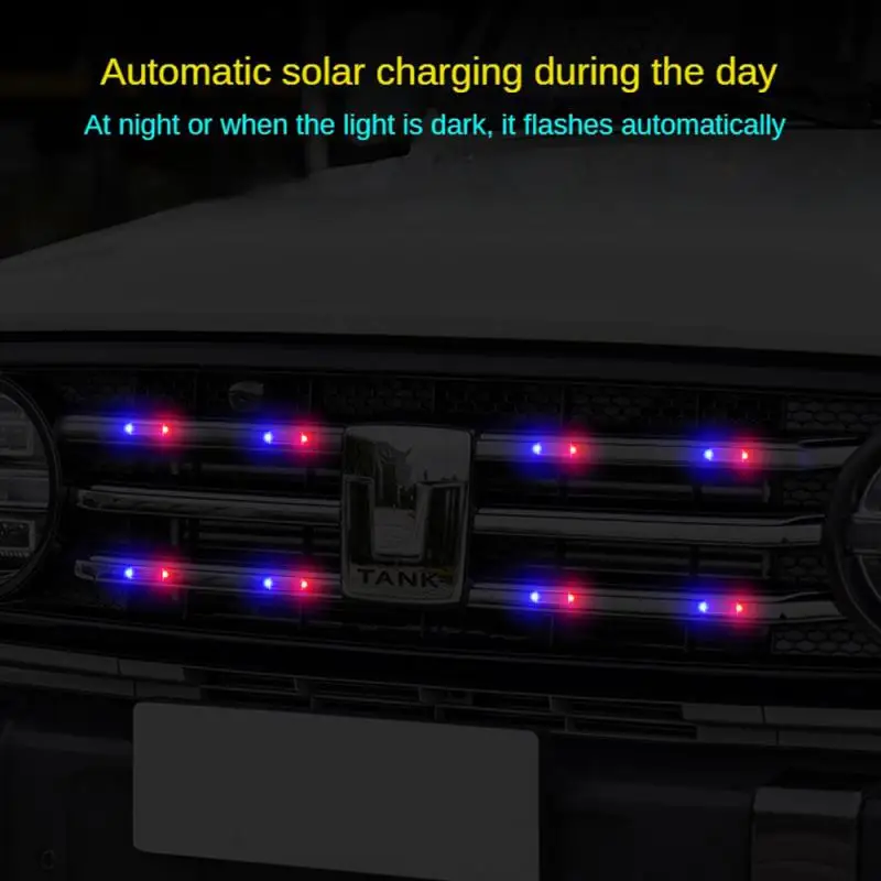 Black Solar Power Anti-Theft Alarm Light For Motorcycles Car Scooter Strobe In-Night Warning Lamp Wireless LED Drone Indicator