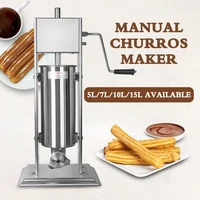 hot sale manual churros maker latin fruit machine desktop spanish churrera machine 5l7l churros extruder commercial equipment