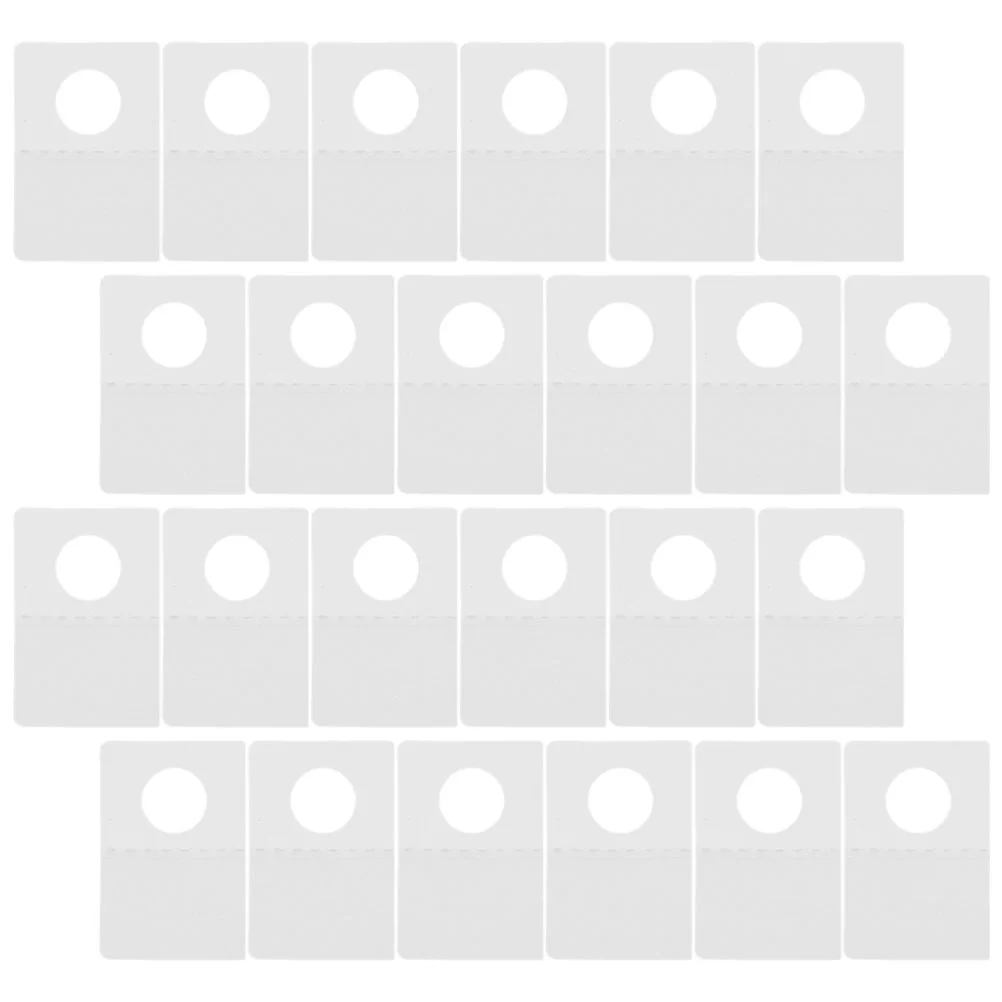 

500 Pcs Hanging Tag Heavy Duty Clothes Rack Tabs Tool Hangers Self Adhesive Round Hole Pvc Tags