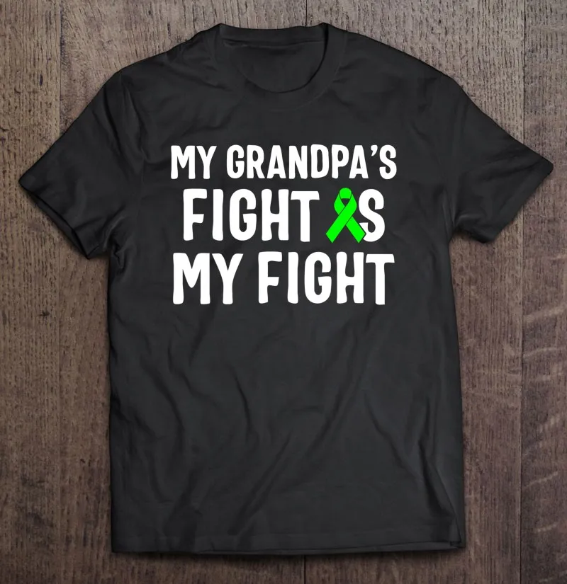 

Мужская хлопковая футболка My Grandpas Fight Is My Fight, с принтом лимфомы