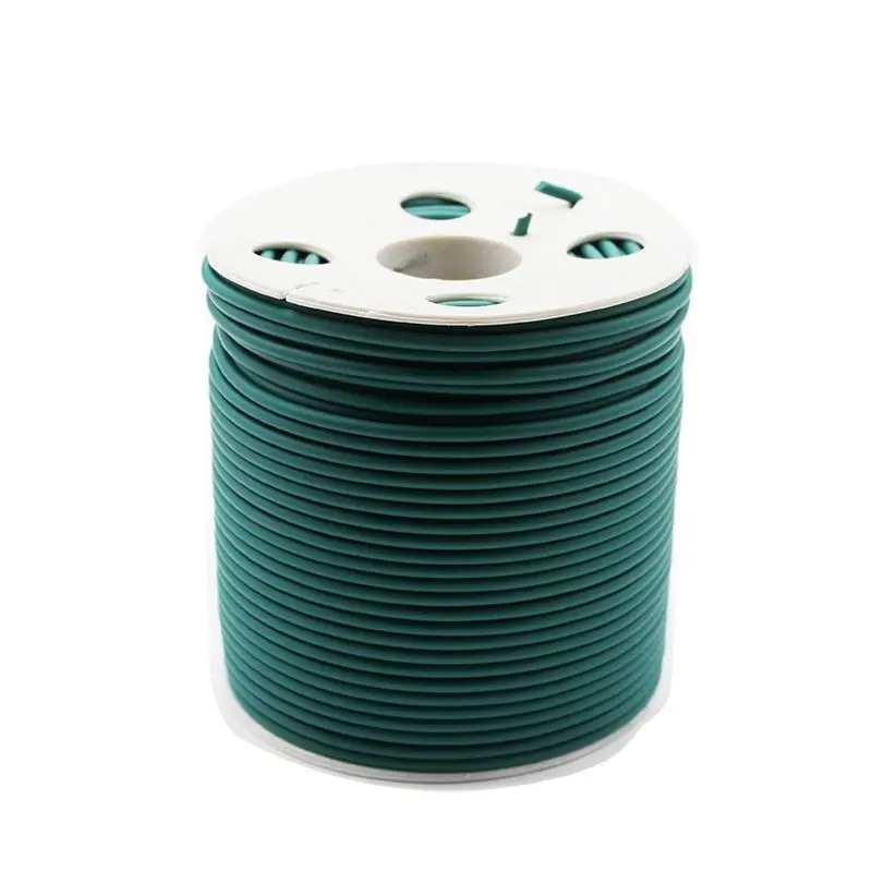 100 Meters 4mm Dia PVC Welding Rod Floor Glue Reel Roll Flexible Semi-Rigid Dark Green