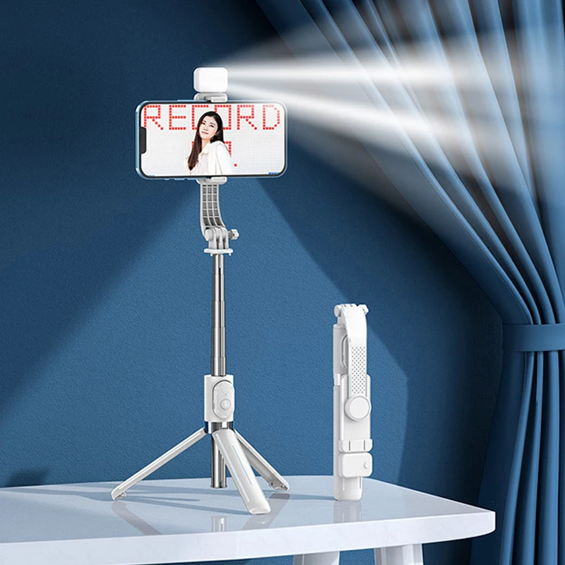 

Wireless Bluetooth Button Self Timer Mobile Shutter Remote Control Stainless Steel Folding Mobile Bluetooth Self Timer