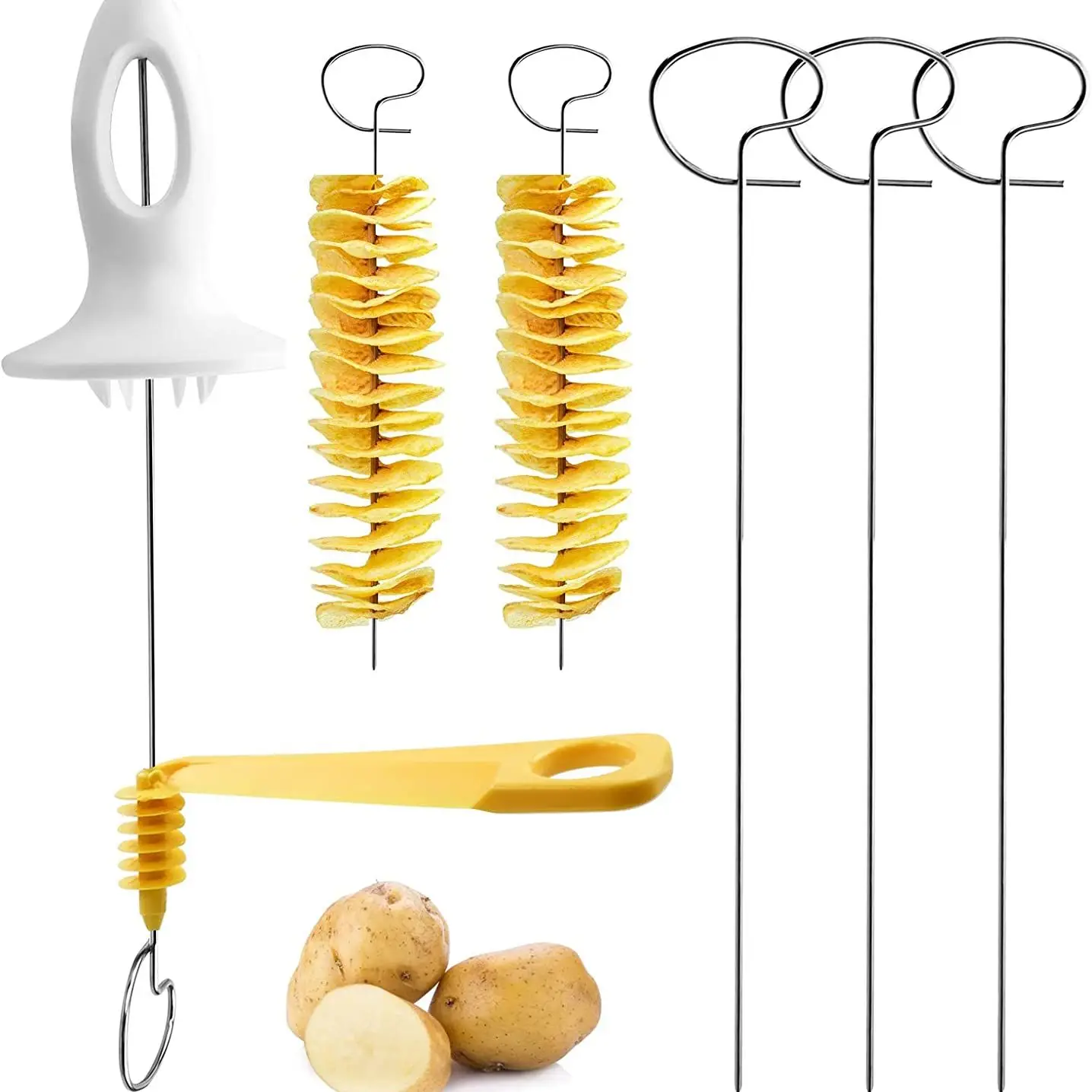 

Ручной спиральный слайсер для картофеля