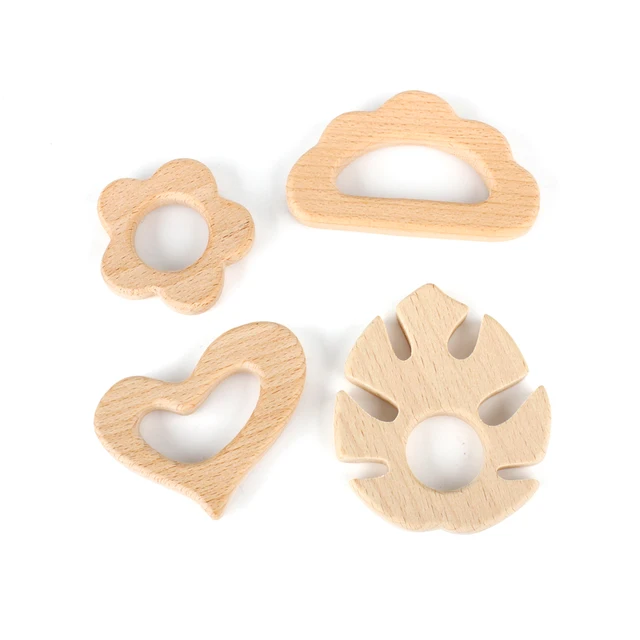 1pcs Wooden Baby Teether Animal BPA Free DIY Pacifier Chain Necklace Accessories Tooth Pendant Nursing Teether Toys Gift 3