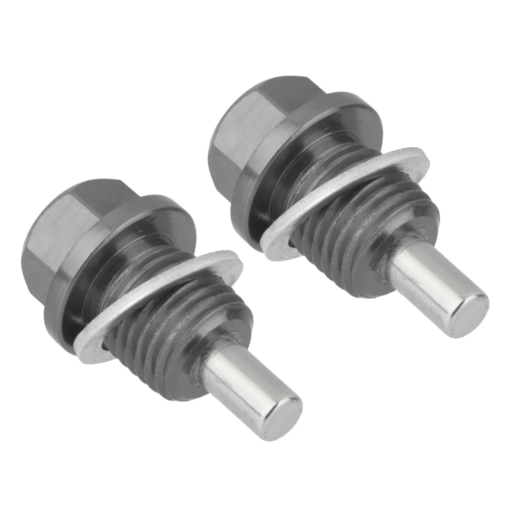 

2PCS Aluminum Magnetic Oil Drain Plug Bolt M14X1.5mm Fit for Honda Titanium