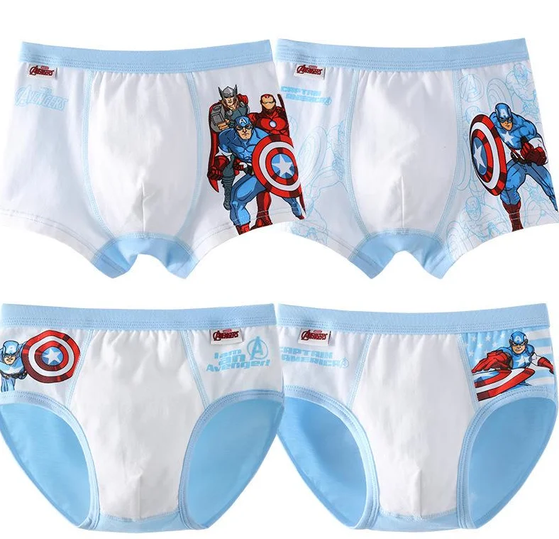 

Original Disney Marvel Spider-Man children's underwear boys cotton baby kids boxer briefs shorts 4-piece set