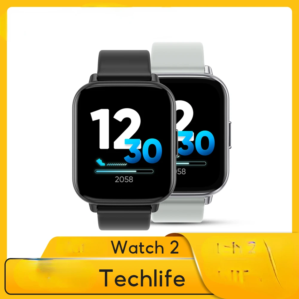 

realme Techlife Watch 2 Smart Watch 1.69 inch Full Touch Screen Waterproof Bluetooth Smartwatch Men Women for Android iOS