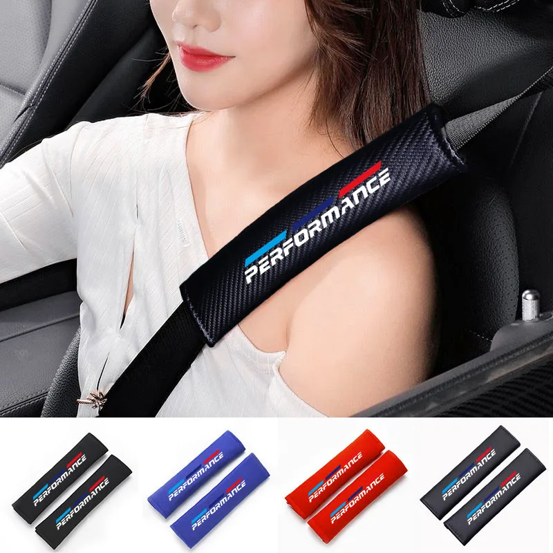 

Car Seat Belt Shoulder Protector For BMW M Power Performance E46 e39 E90 E36 E60 E34 E30 f30 f10 X1 X3 X5 e92 G30 Accessories