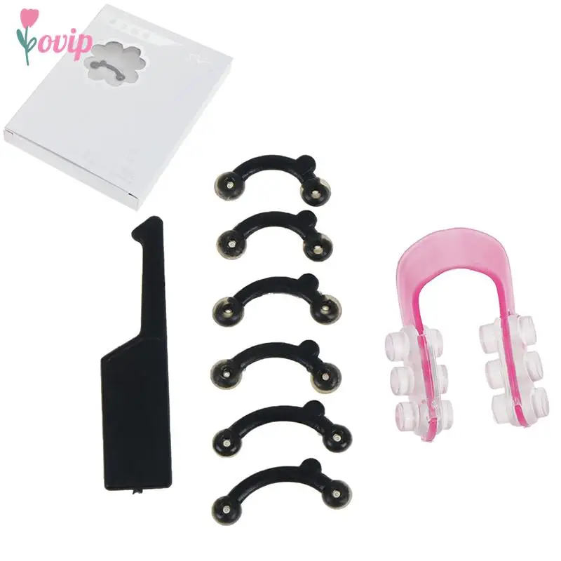 6Pcs/Set Beauty Nose Clip Corrector Massage Tool Nose Up Lifting Shaping Clip Clipper Shaper Bridge Straightening No Pain 3 Size images - 3