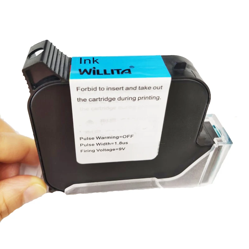 Willita 65ml Handheld Printer Ink Cartridge Fast Dry Eco Solvent 600DPI Print Height 25.4mm Inkjet Black |