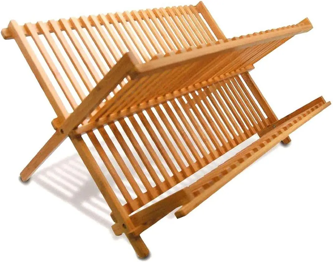 

Glass Cup Mergus 410ML 6Pcs Foldable Dishes Drainer Wooden Plates Mugs Rack Stand Holder Kitchen Supplies