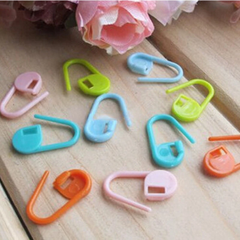 

Mini Knitting Crochet Locking Stitch Markers / Can Also Be Used as A Nappy Pin on A New Baby Greeting Card AA7789