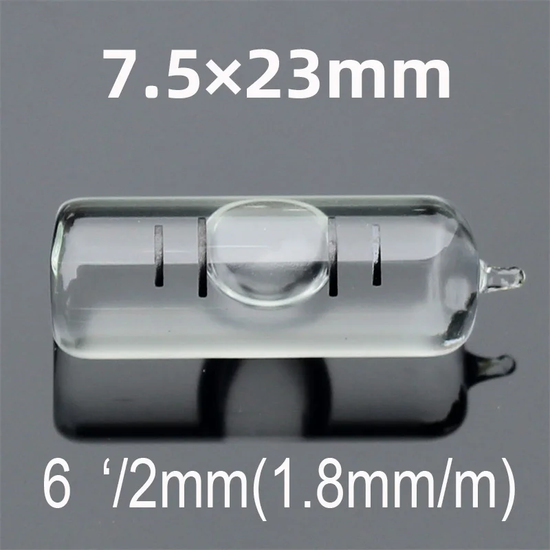 

HACCURY 7,5x23 мм Мини стеклянный трубчатый Уровень пузырьки мини ампулы пузырьки
