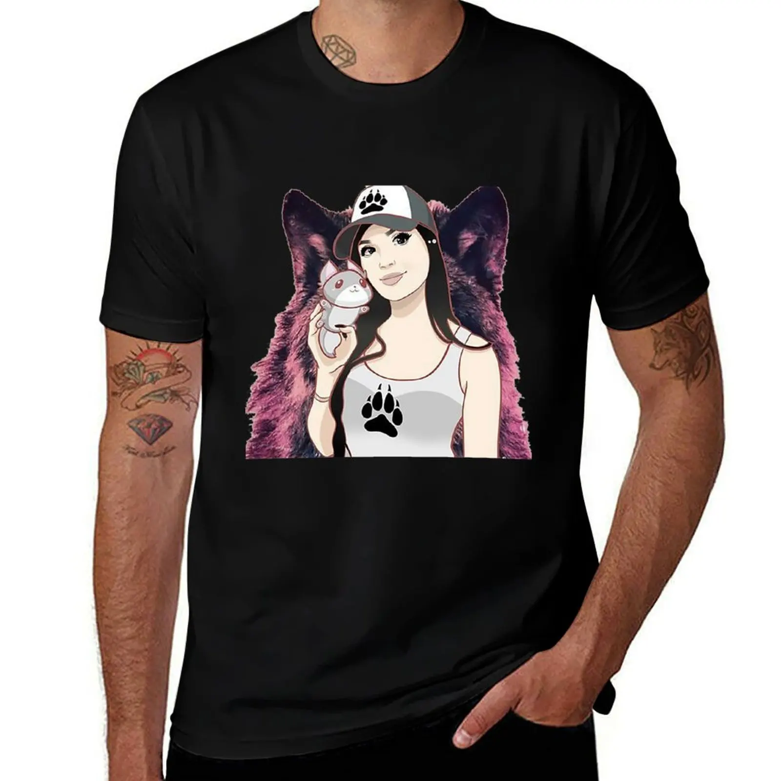 Фото Футболка sssniperwolf Essential T-Shirt, спортивная базовая модель с коротким рукавом №1