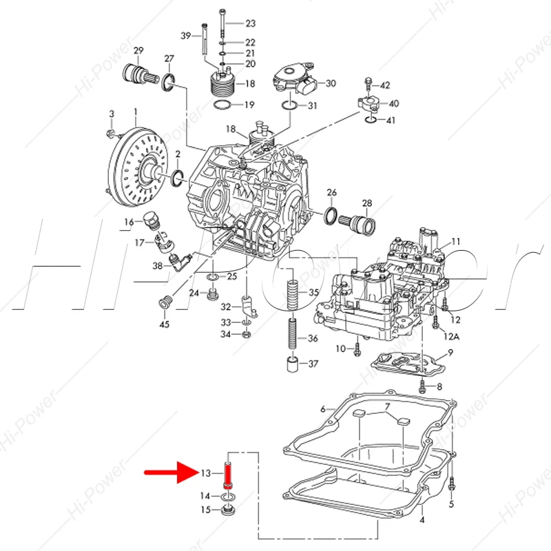 TF-60SN 09G Труба уровня масла автоматической коробки передач для VW Audi Passat Golf Polo Touran