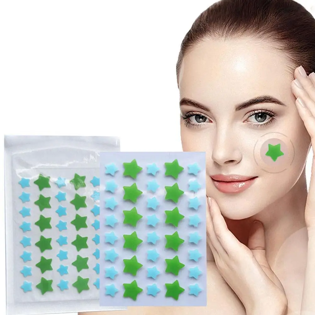 

36pcs Pimple Patches Fade Face Spot Repair Star Shaped Pimple Acne Concealer Pimple Spot Bandages for Pits Breakouts Spots Dots