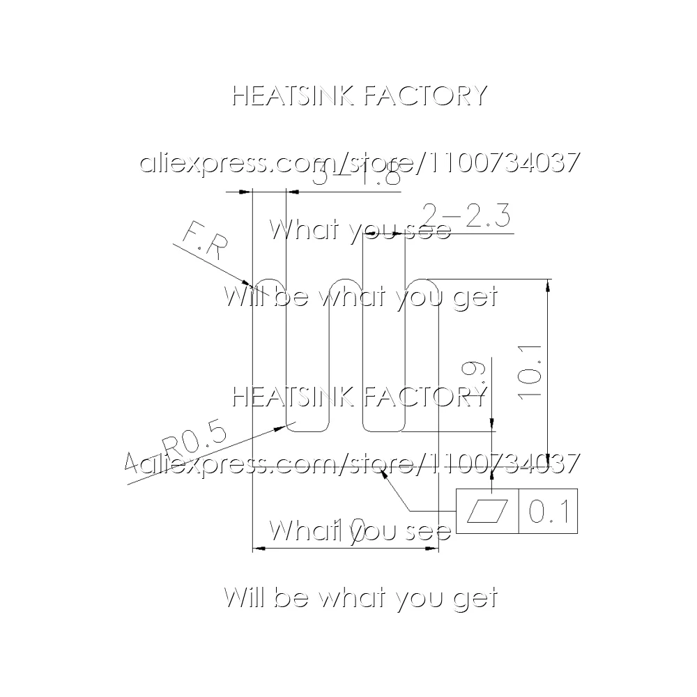 Алюминиевый радиатор охлаждения 10 х10 х1 0 мм для электроники чипа MOS GPU IC